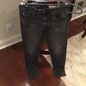 AG Jeans Adriano Goldschmied The Farrah Skinny Ankle High Rise size 29 in black